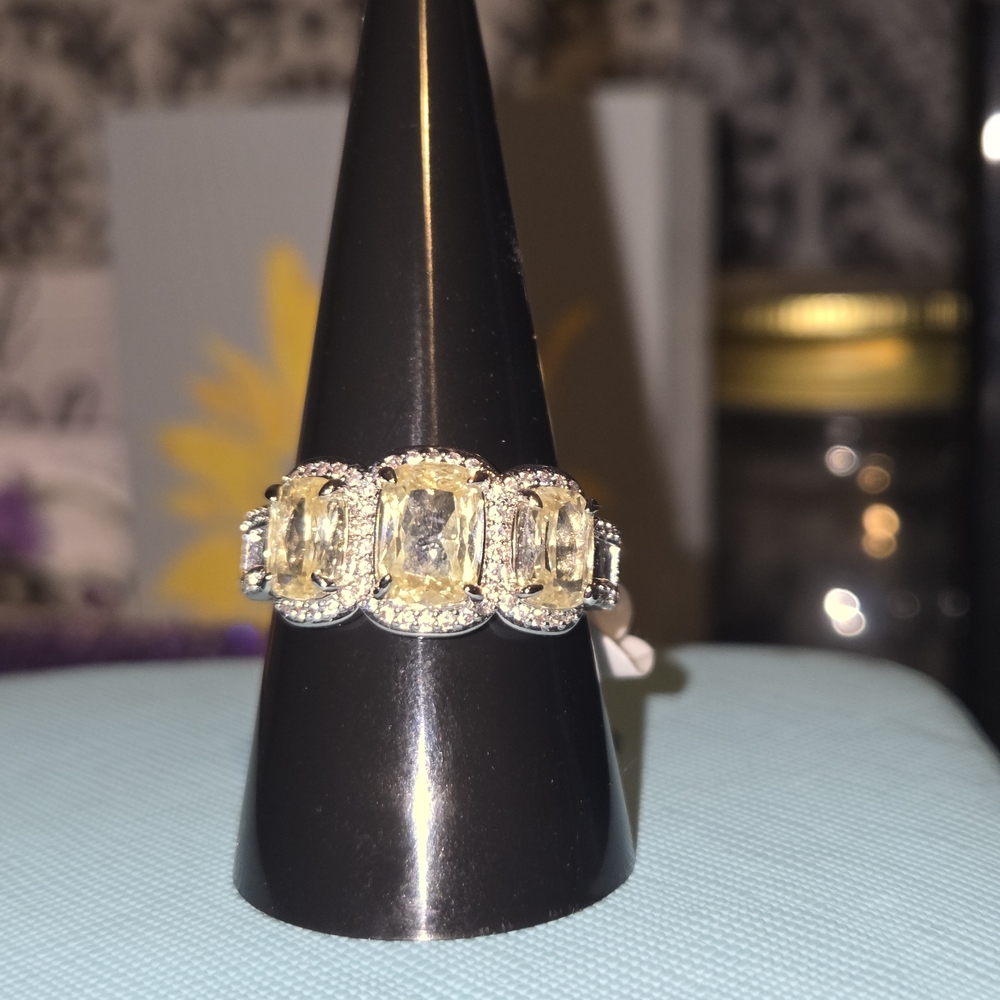 Exquisite Silver and Gold Women's Ring